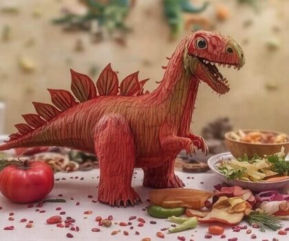 Jak zrobić piniatę dinozaura: krok po kroku